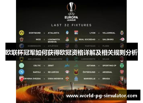 欧联杯冠军如何获得欧冠资格详解及相关规则分析